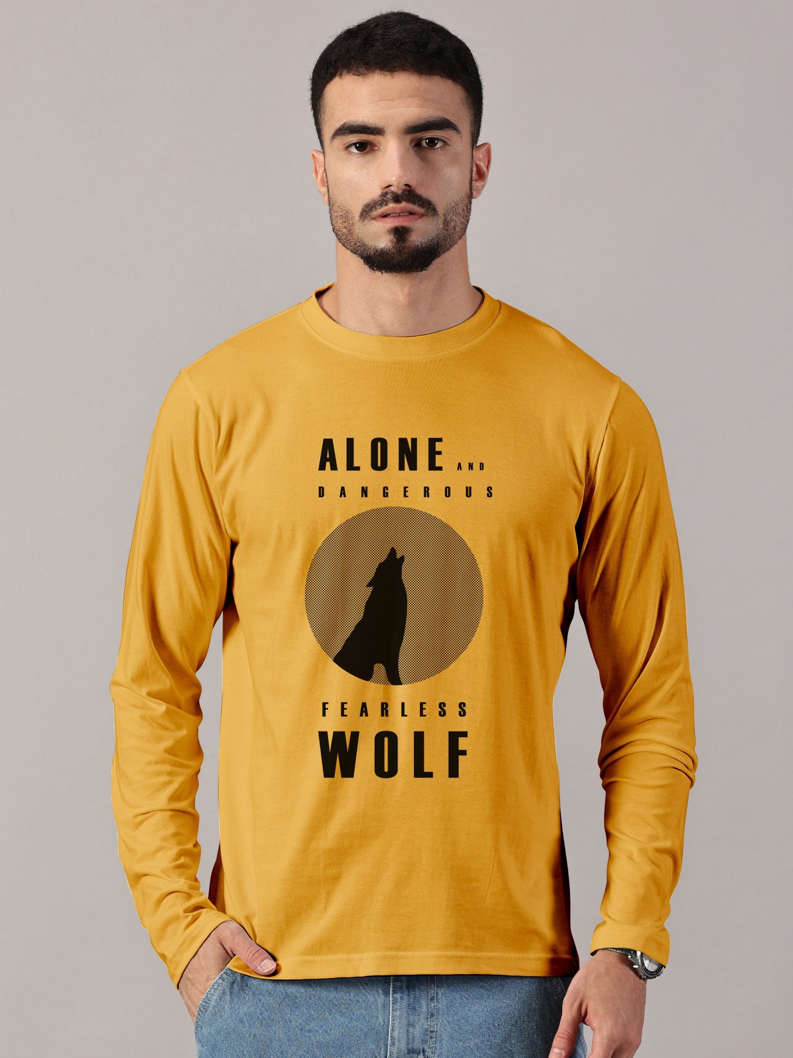 Basics : Wolf Printed T-Shirts