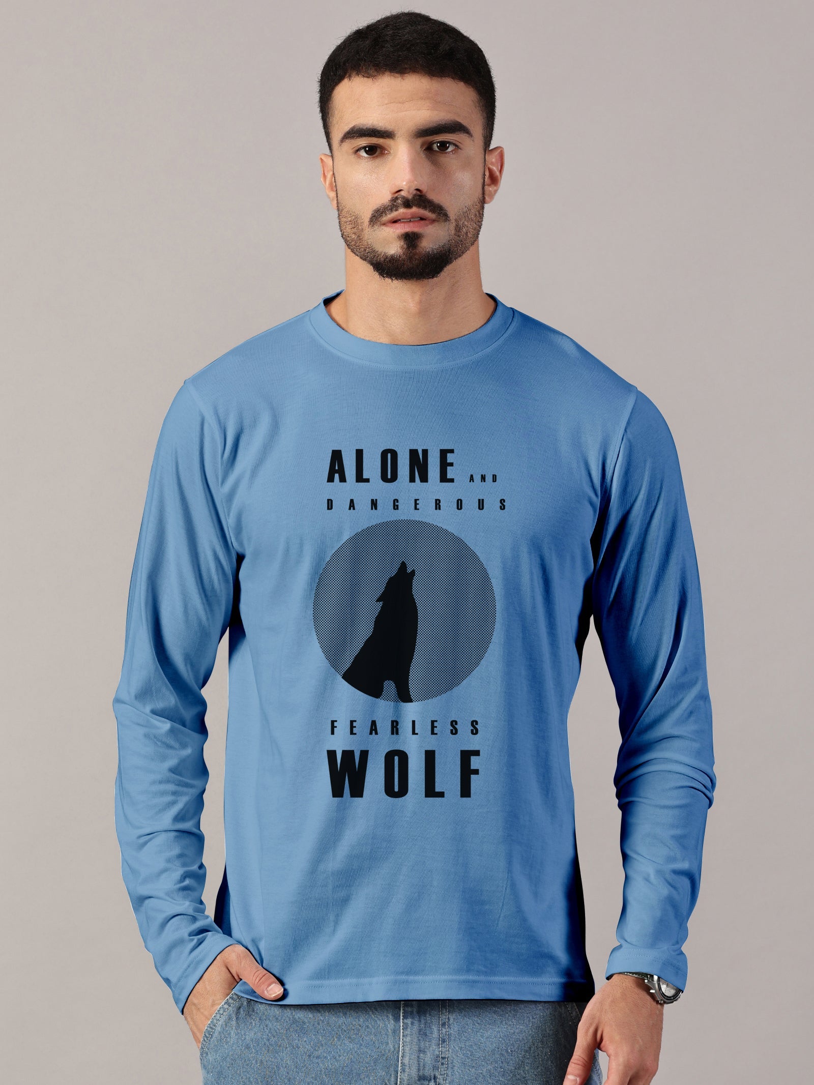 Basics : Wolf Printed T-Shirts