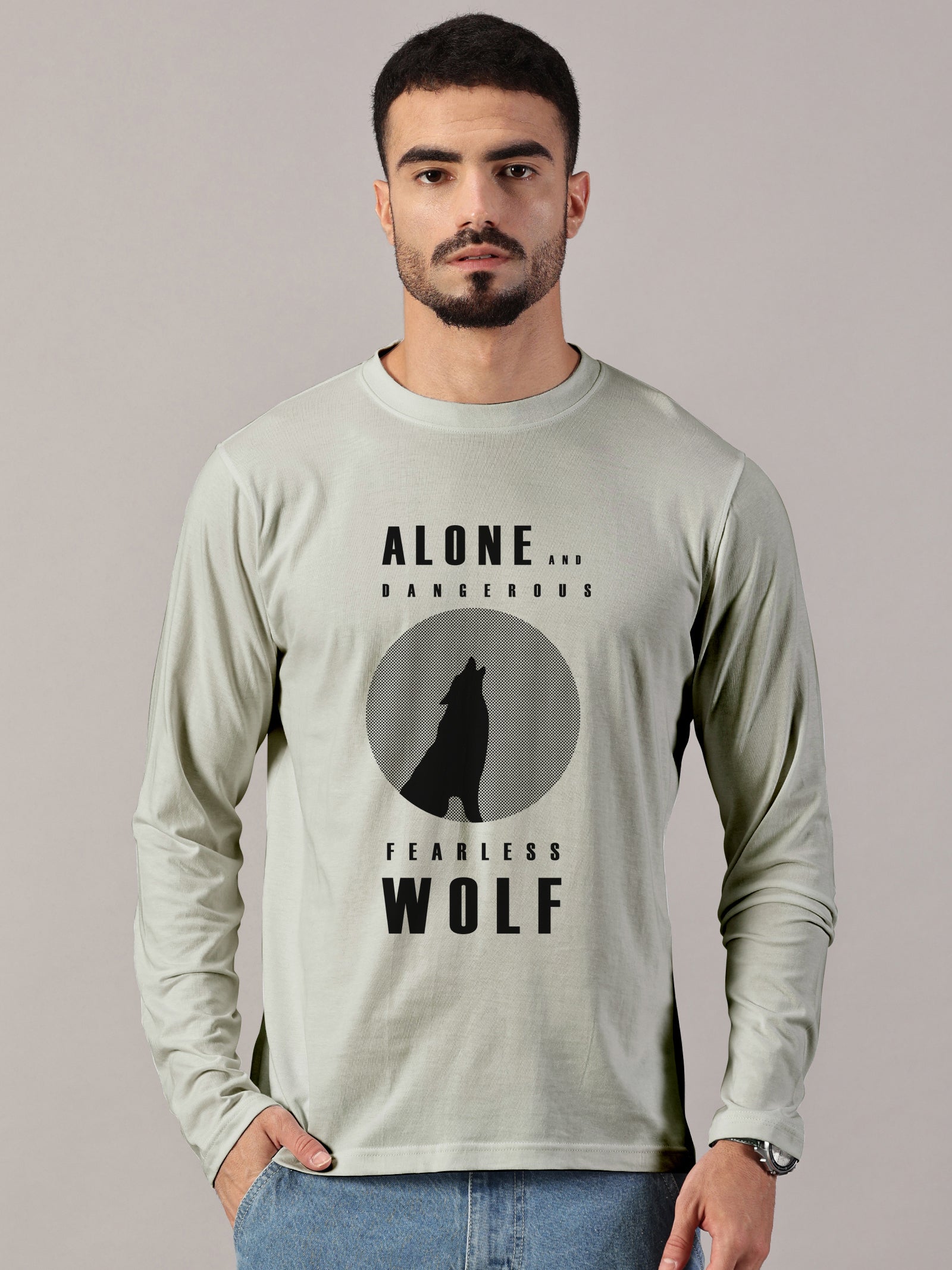 Basics : Wolf Printed T-Shirts