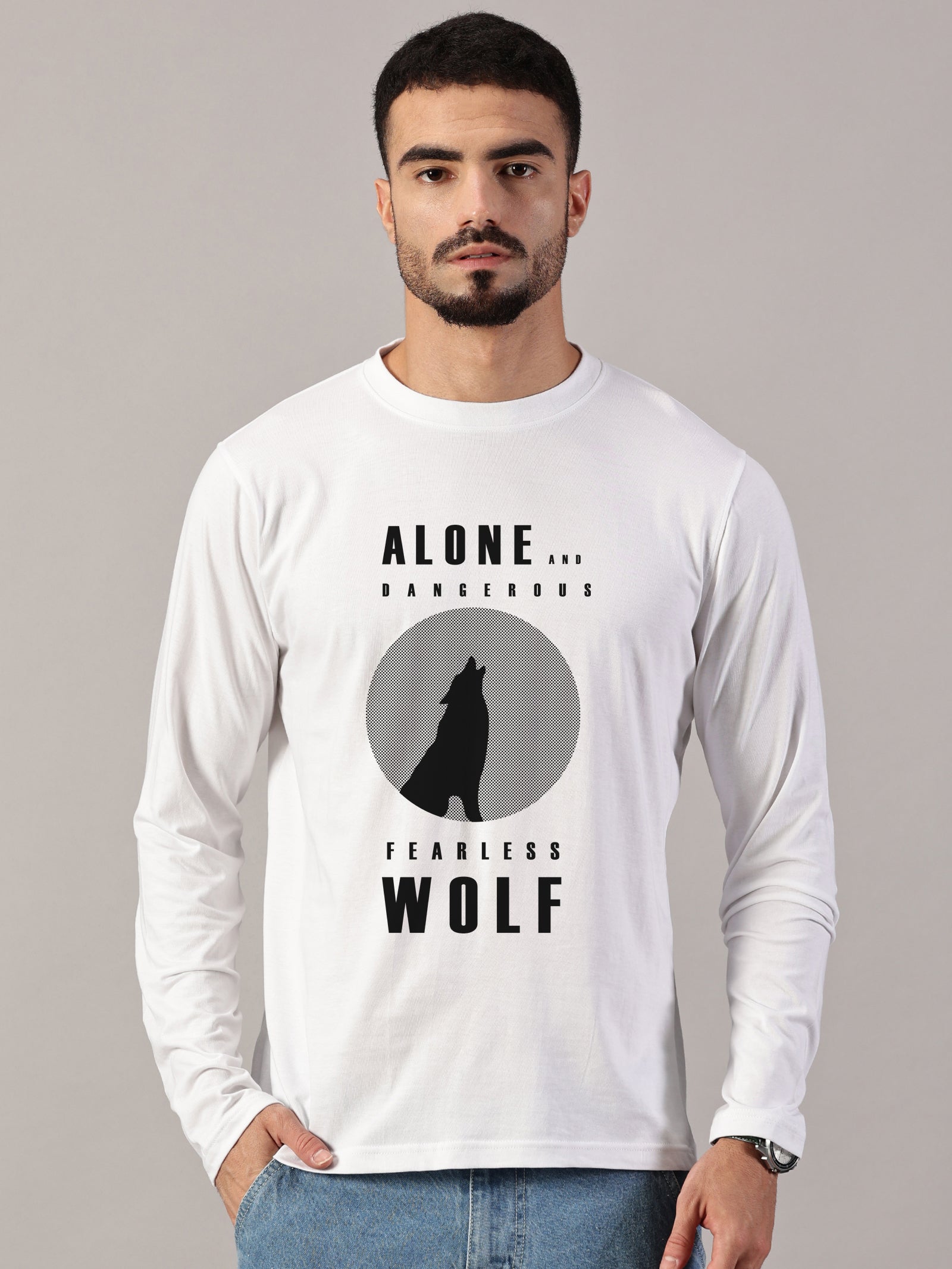 Basics : Wolf Printed T-Shirts