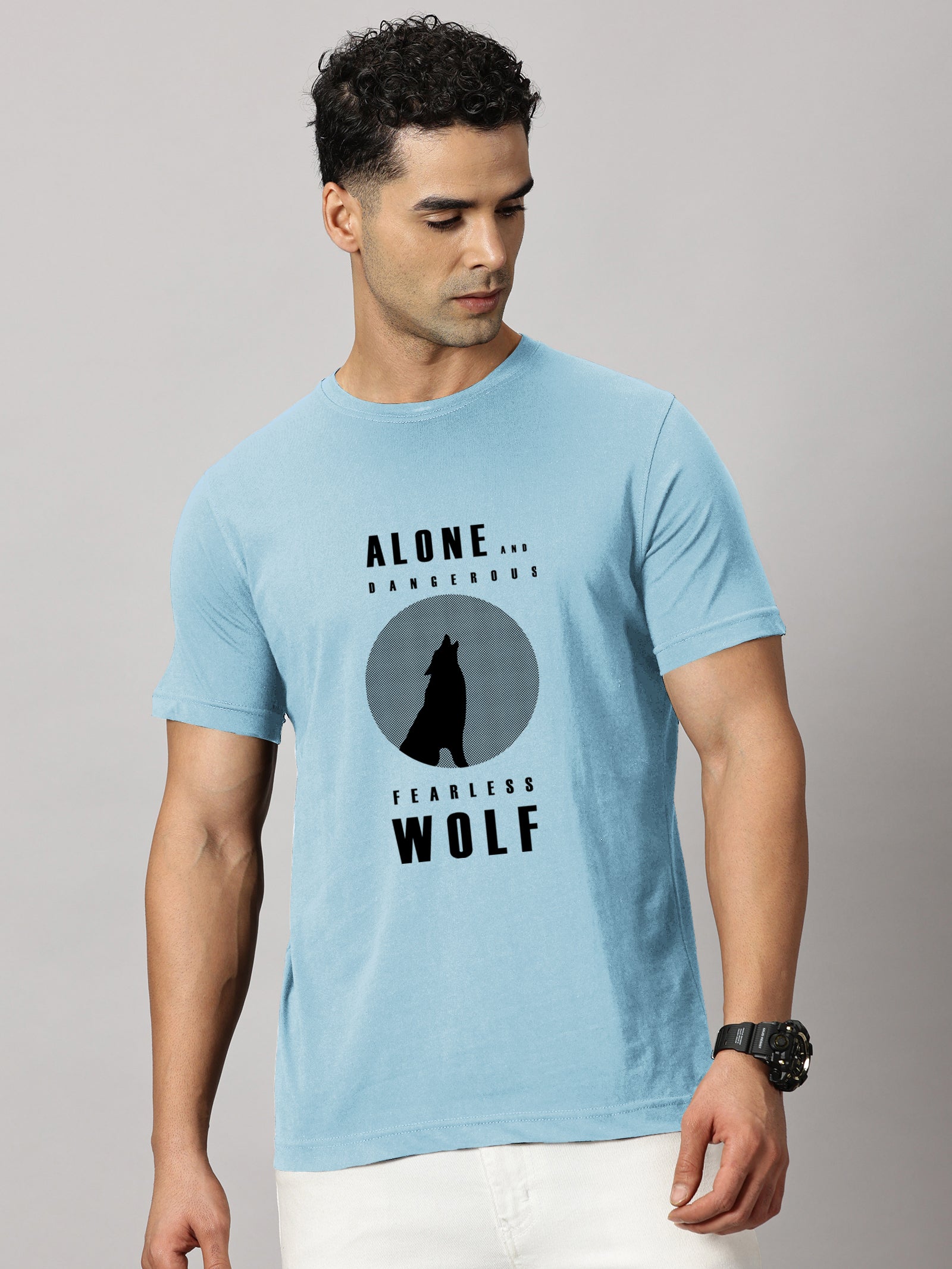 Basics : Wolf Printed T-Shirt