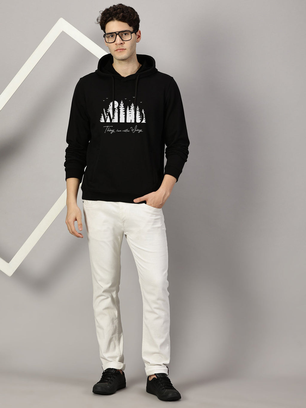Sweatshirt : Wild Printed Hoodie