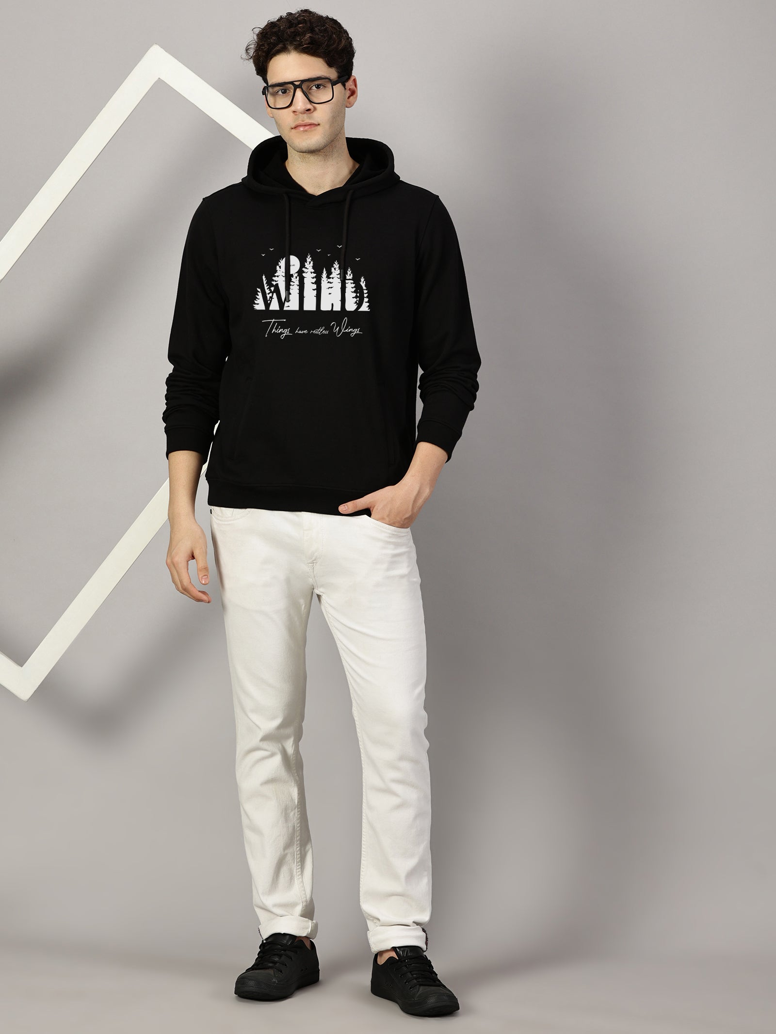 Sweatshirt : Wild Printed Hoodie