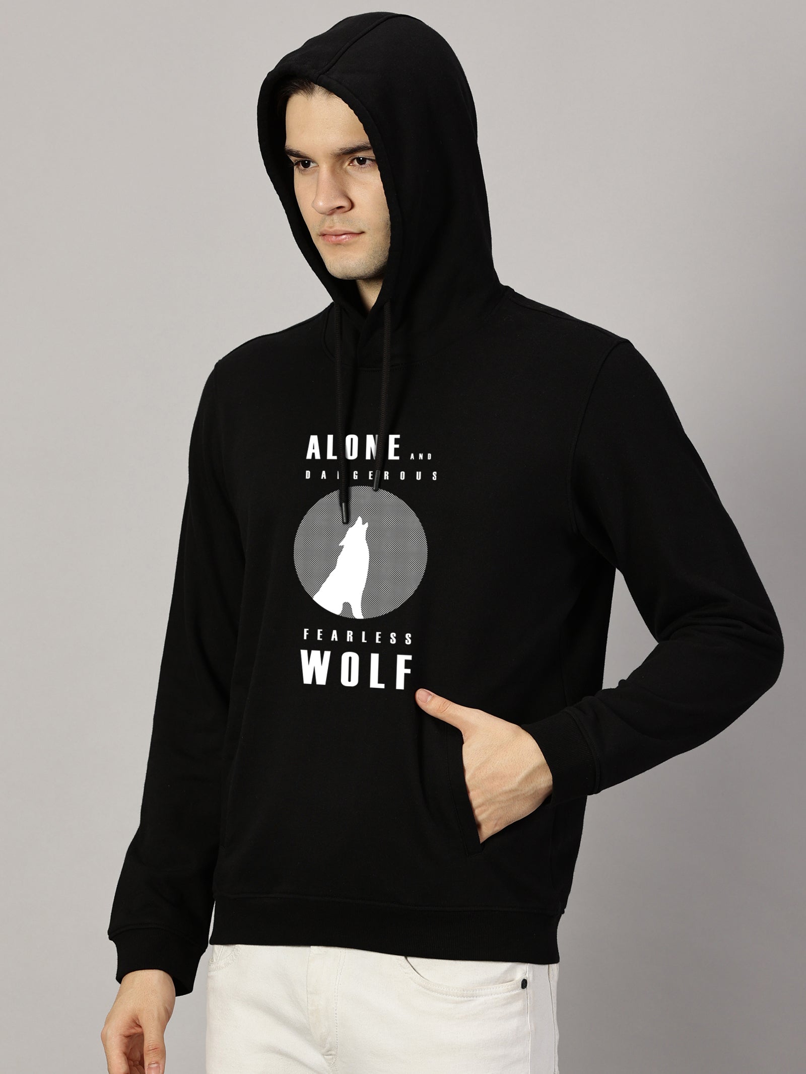 Sweatshirt : Wolf Printed Hoodie