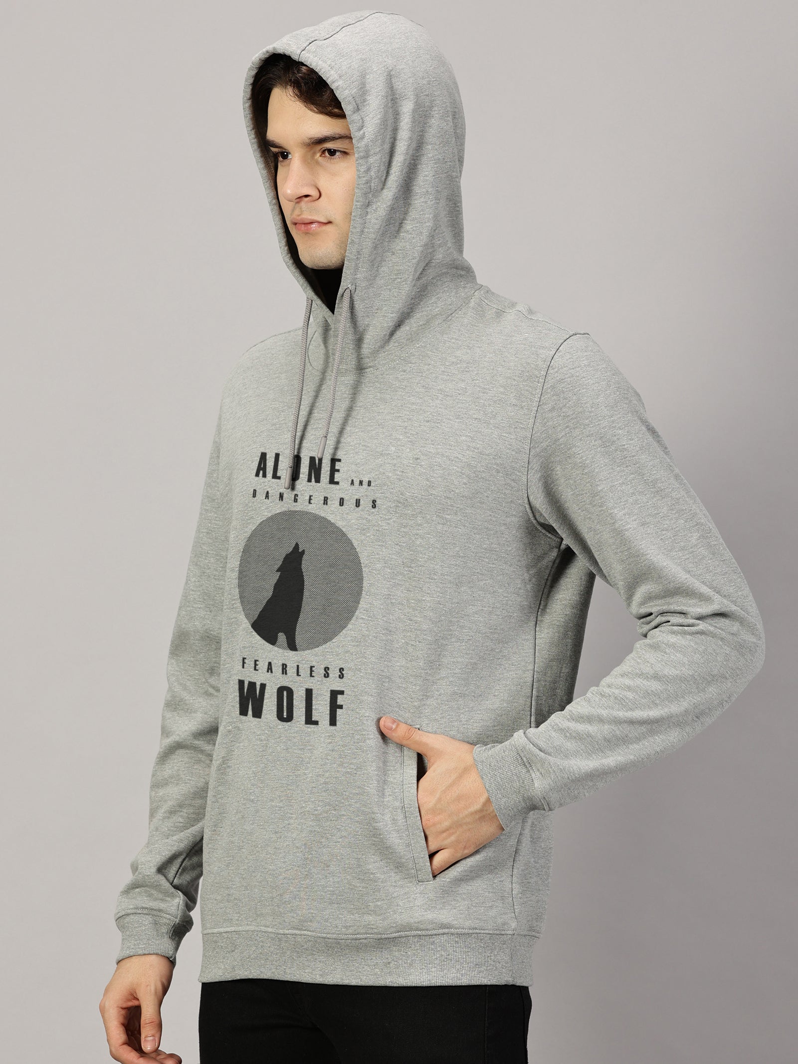 Sweatshirt : Wolf Printed Hoodie
