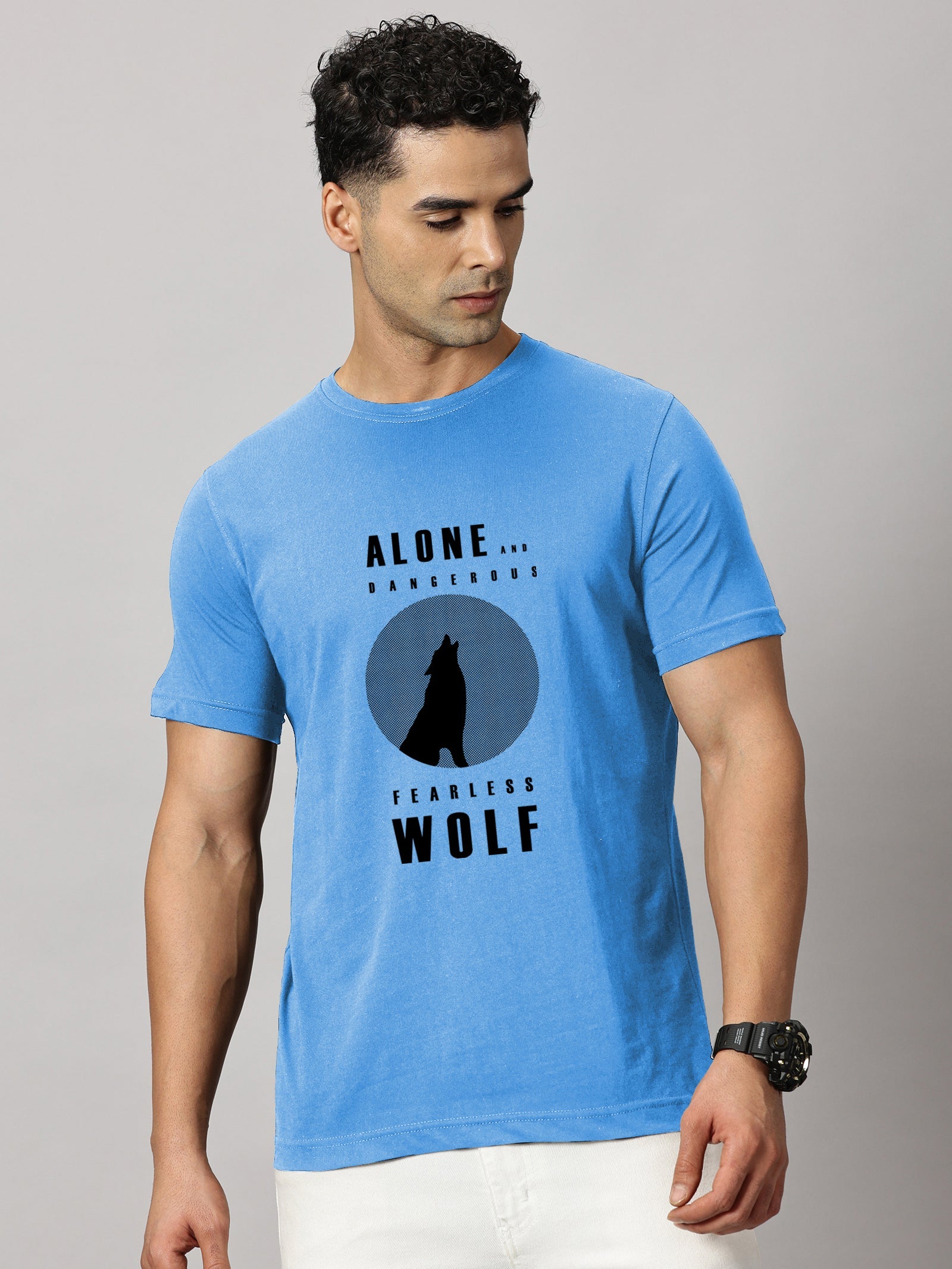 Basics : Wolf Printed T-Shirt