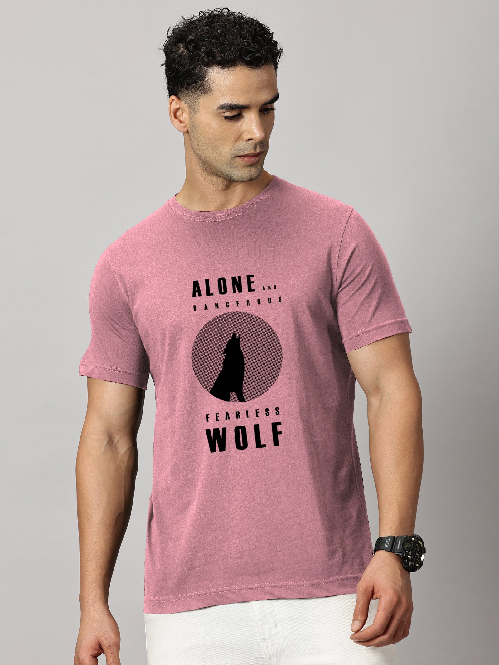 Basics : Wolf Printed T-Shirt