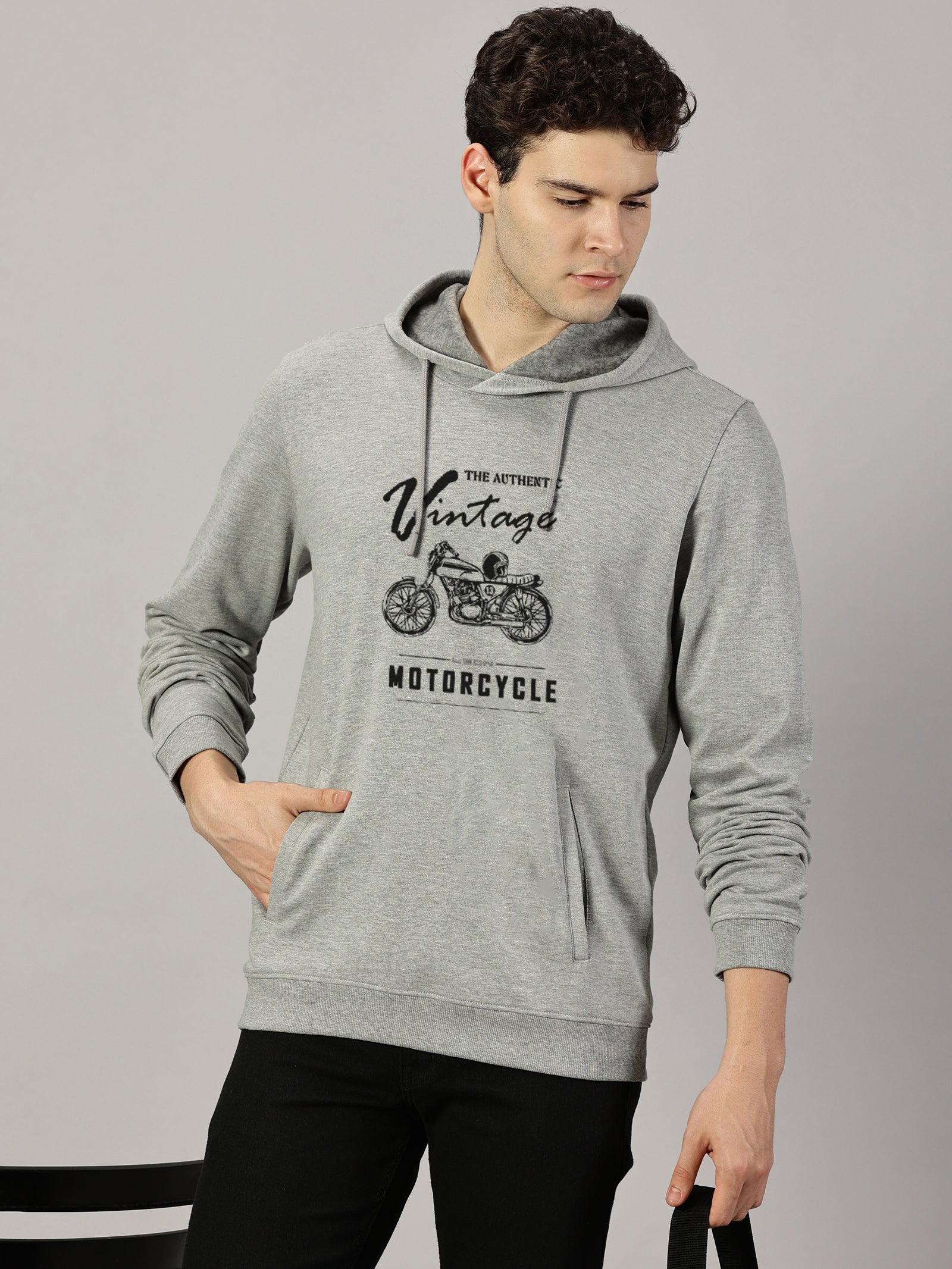 Sweatshirt : Motor Cycle Printed Full sleeve  Hoodie