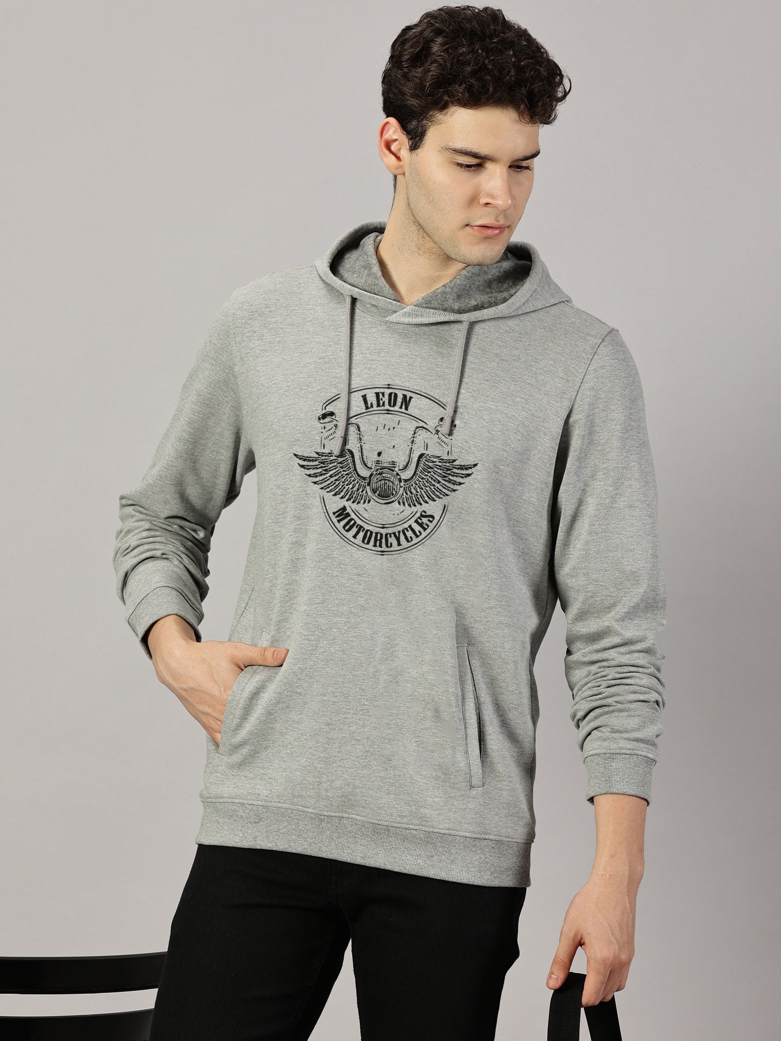 Sweatshirt : Motor Wings Printed Full sleeve  Hoodie