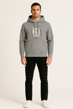 Sweatshirt : Leon Fashion Printed Kangaroo pocket Hoodie