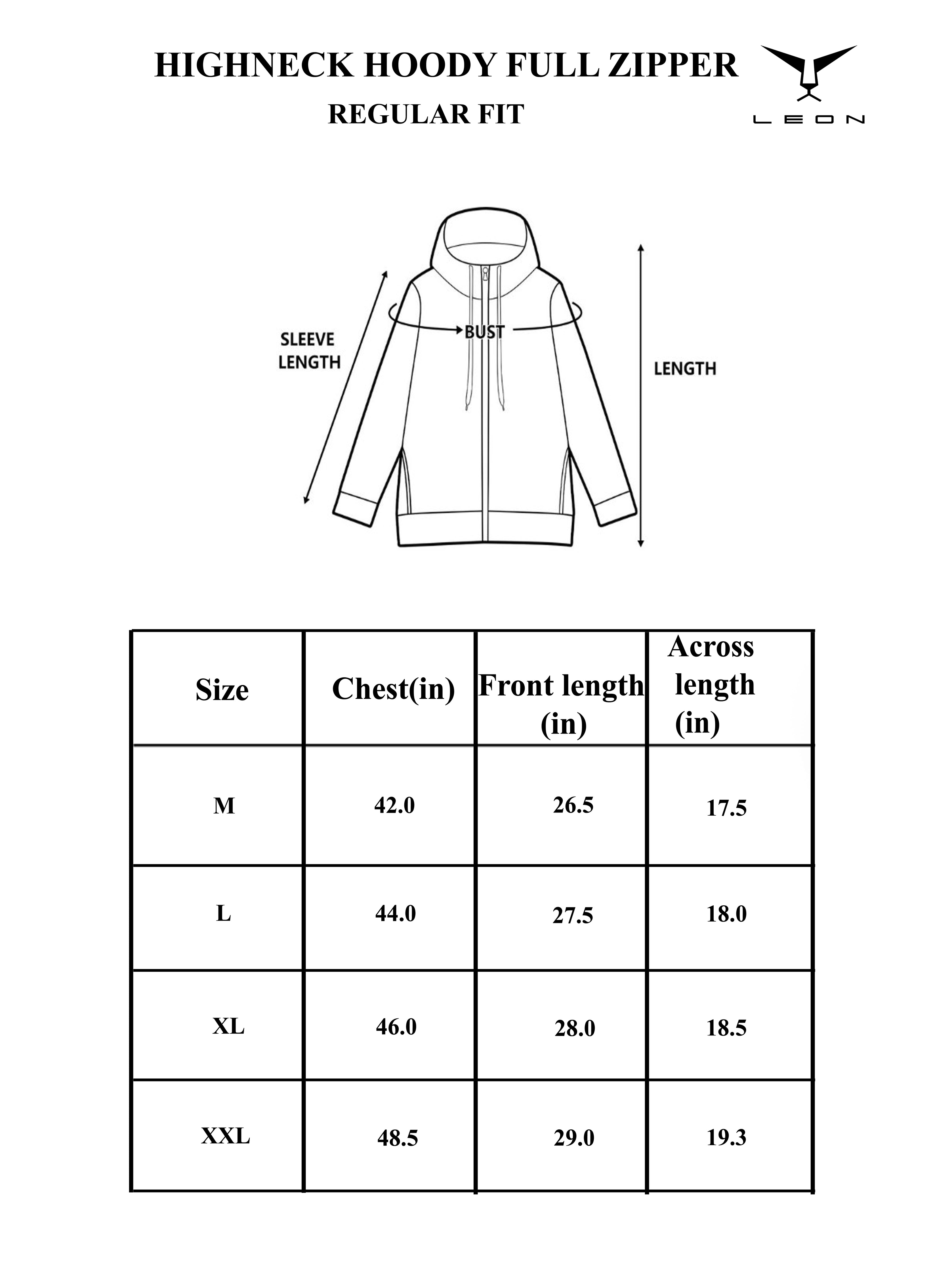 Sweatshirt : High Neck Full Zipper