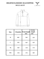 Sweatshirt : High Neck Half Zipper