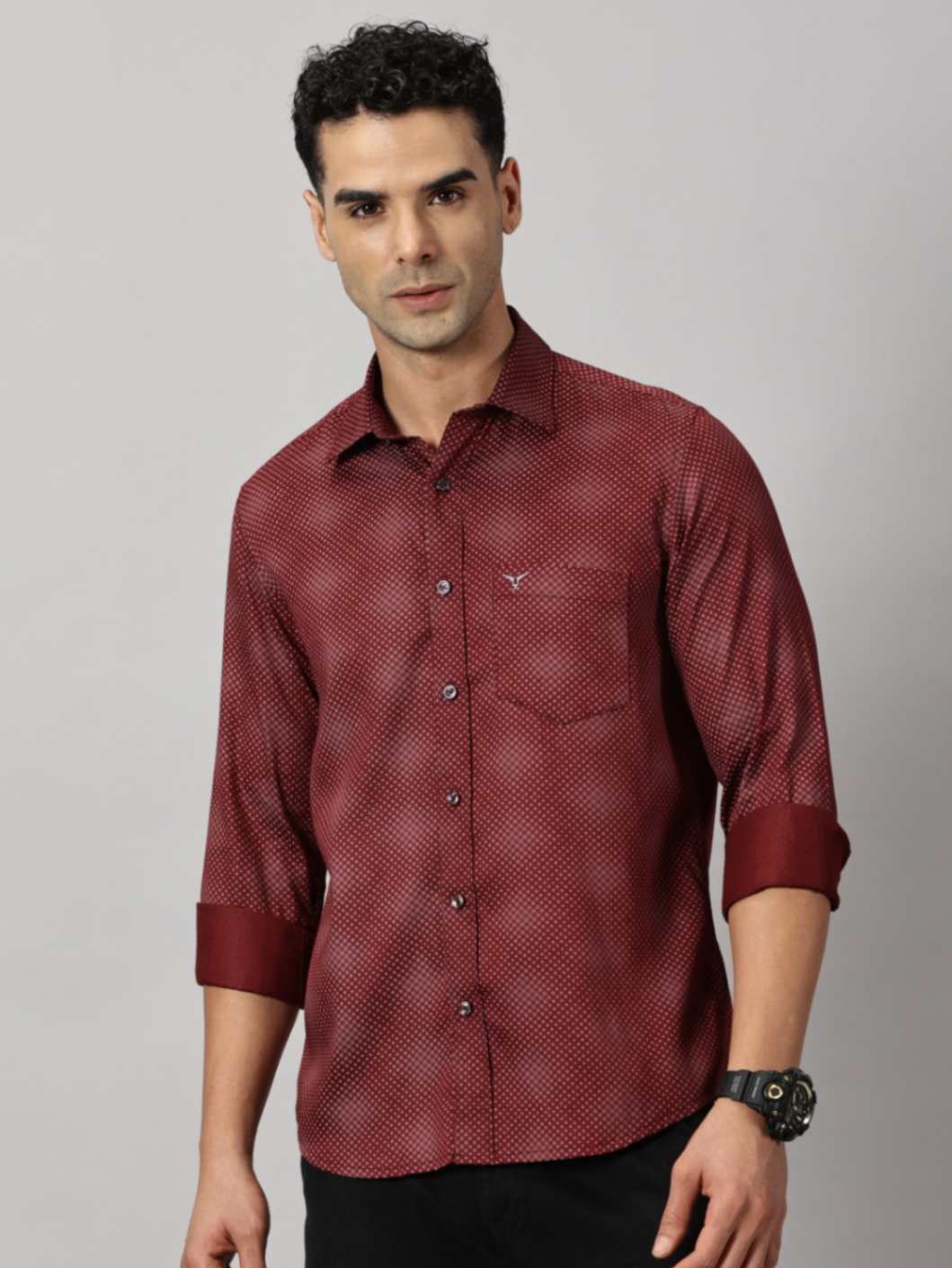 Casuals : Dots Printed Shirt