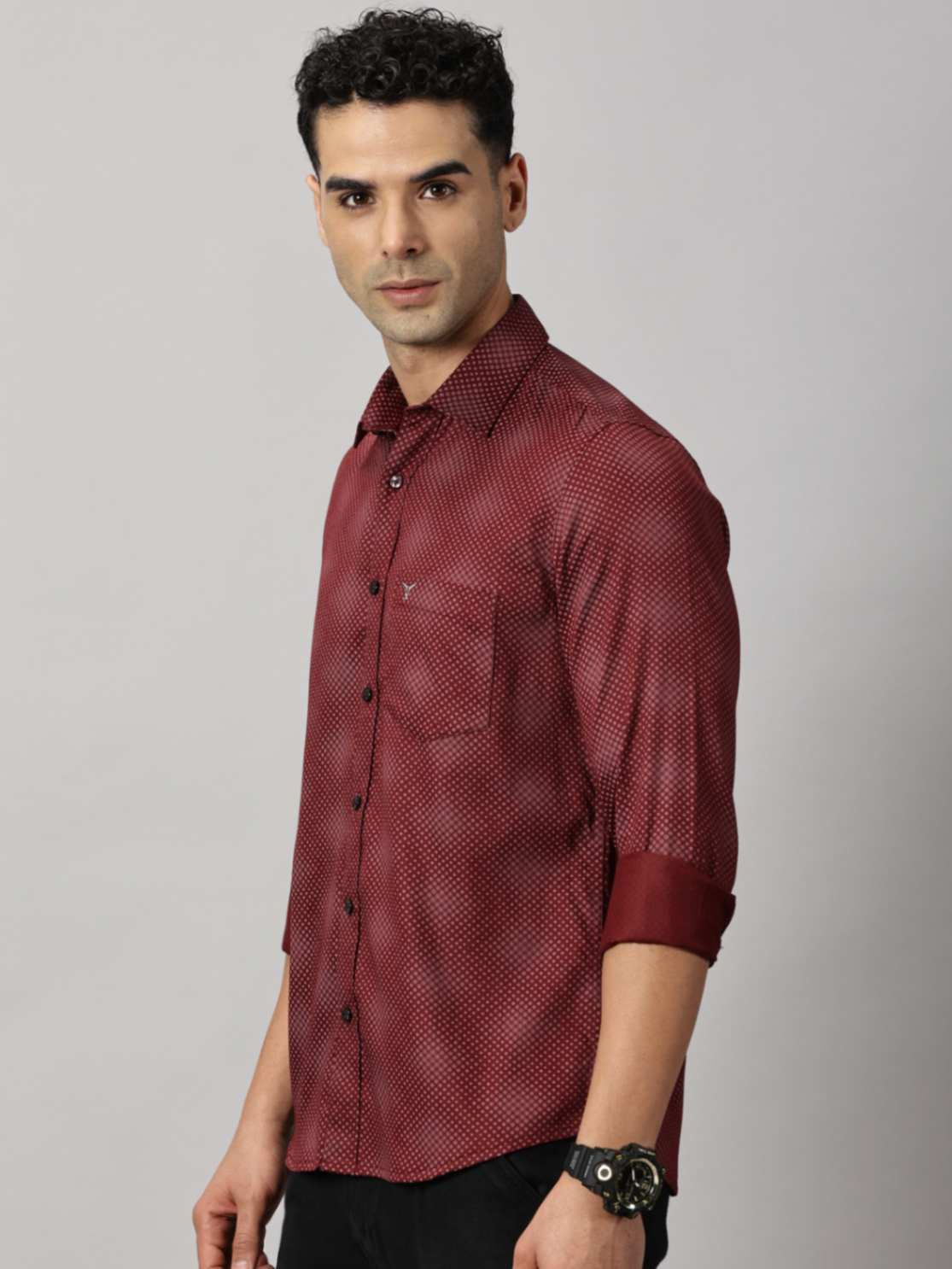 Casuals : Dots Printed Shirt