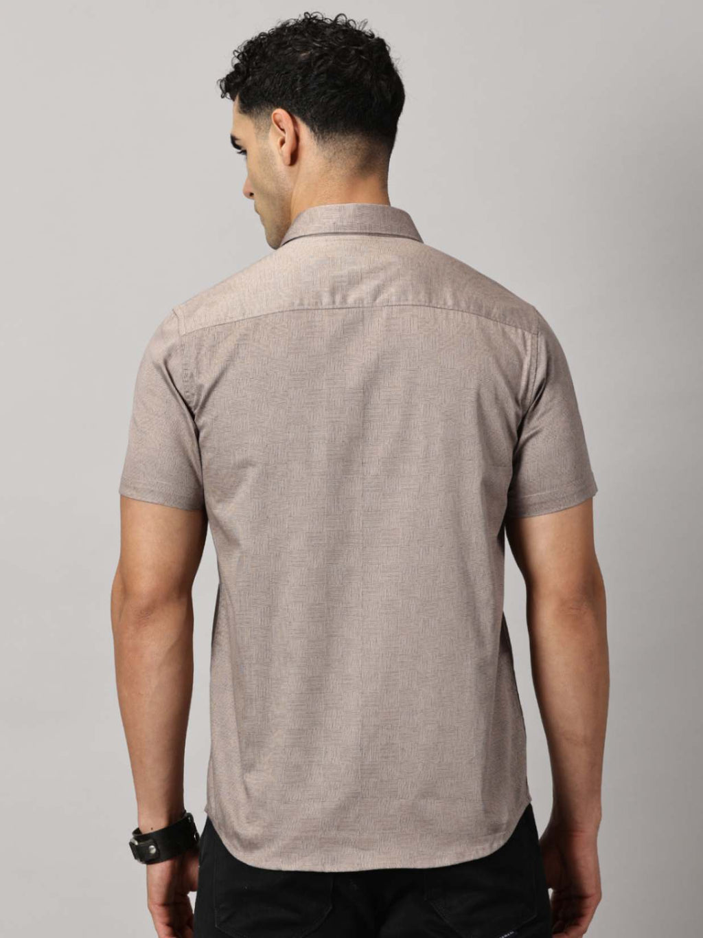 Casuals : Geometric Textured Shirt