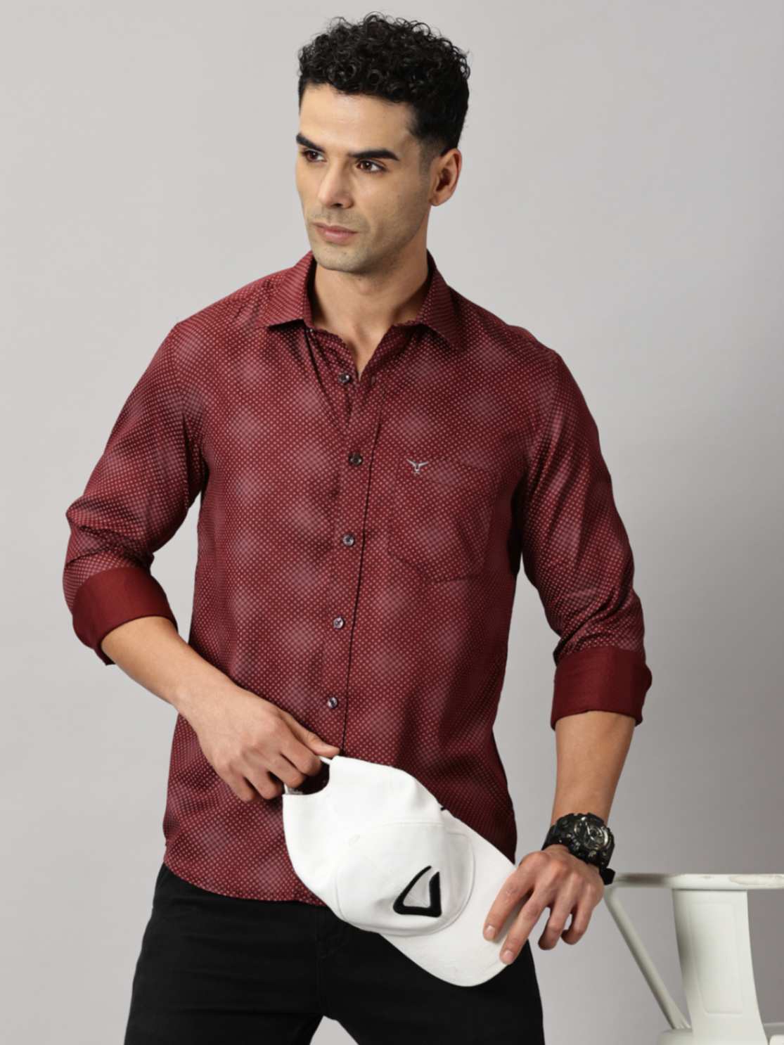 Casuals : Dots Printed Shirt