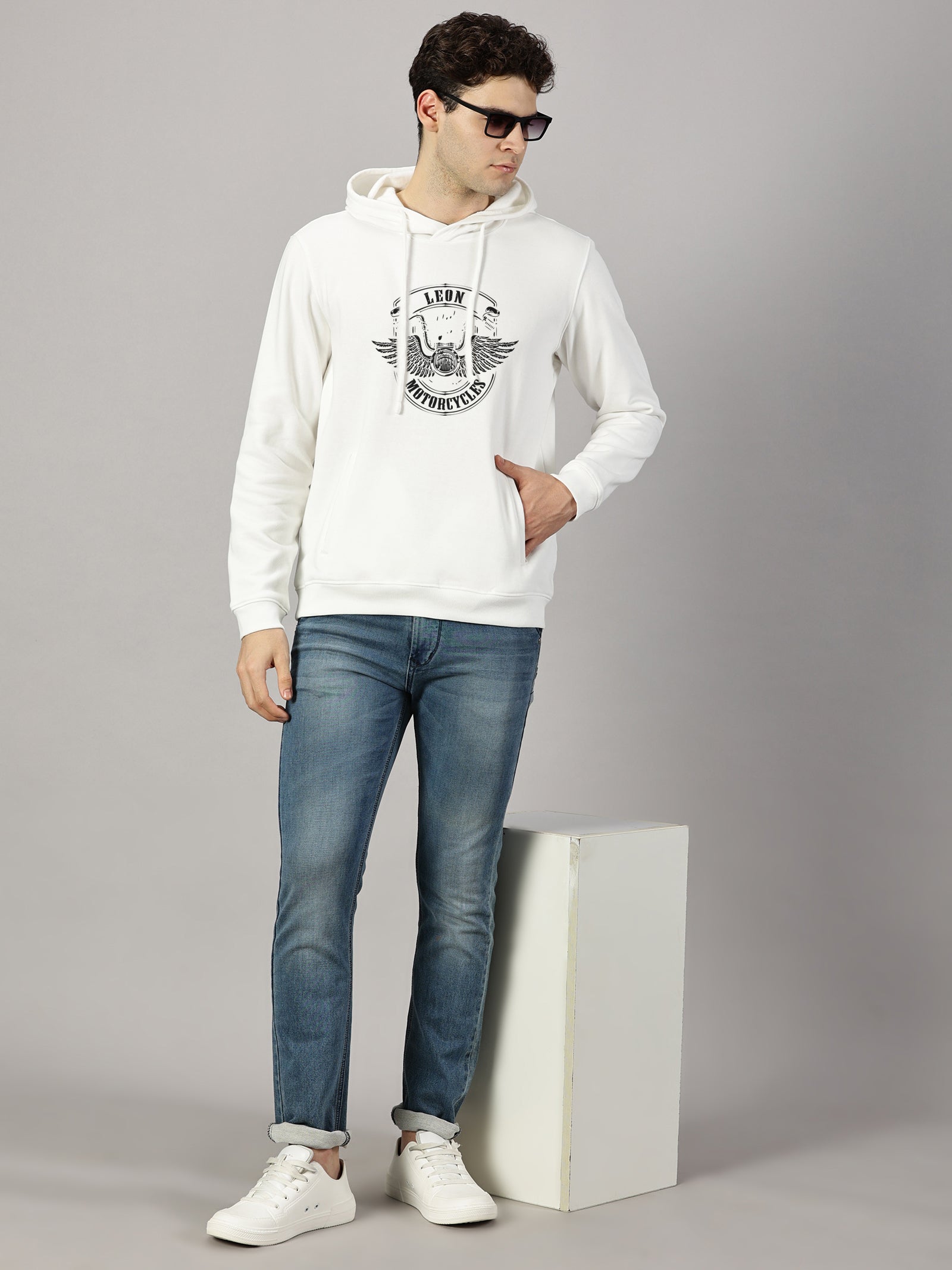 Sweatshirt : Motor Wings Printed Full sleeve  Hoodie