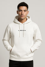 Sweatshirt : Leon Printed Kangaroo pocket Hoodie
